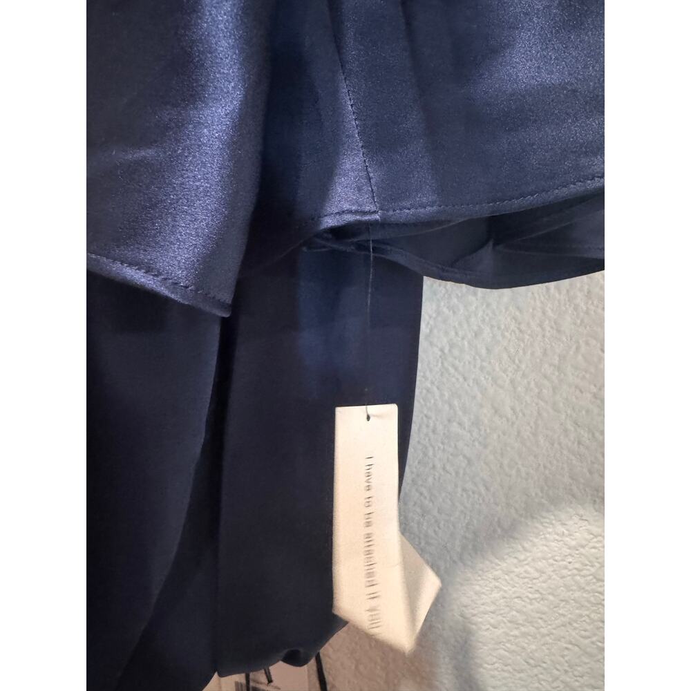 Reformation Anaiis Silk Maxi Dress Navy US4 - Picture 7 of 7